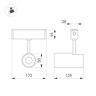 Светильник CLIP-38-SPOT-R146-6W Day4000 (BK, 24 deg, 24V) (Arlight, IP40 Металл, 3 года)