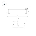 Светильник LGD-MARS-4TR-S582x138-50W White6000 (WH, 60-130 deg, 230V) (Arlight, IP20 Металл, 5 лет)