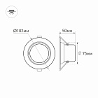 Светодиодный светильник LTD-70WH 5W Warm White 120deg (Arlight, IP40 Металл, 3 года) Lednikoff