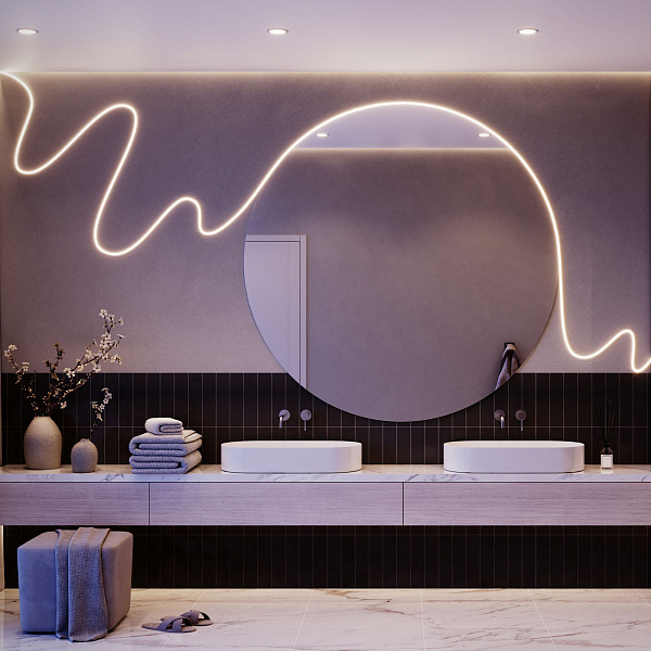 Светодиодная лента герметичная HALO-SIDE-A160-06x13mm 24V Day4000 (10 W/m, IP67, 5m, wire x1) (Arlight, Вывод прямой, 3 года)