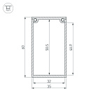 Потолочный короб для блока питания SL-BOX-480 (Arlight, Алюминий) Lednikoff