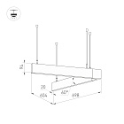 Светильник ALT-LINEAIR-ANGLE-60-FLAT-UPDOWN-DIM-700x605-55W Day4000 (BK, 100 deg, 230V) (Arlight, IP20 Металл, 3 года)