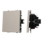 ARL NOBE Выключатель проходной 1 кл софт-тач кашемир SWT-MKP1-SFPL-CA (250V, 10A) (Arlight, -) Lednikoff