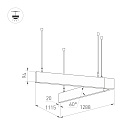 Светильник ALT-LINEAIR-ANGLE-60-FLAT-UPDOWN-DIM-1290x1115-85W Day4000 (BK, 100 deg, 230V) (Arlight, IP20 Металл, 3 года)