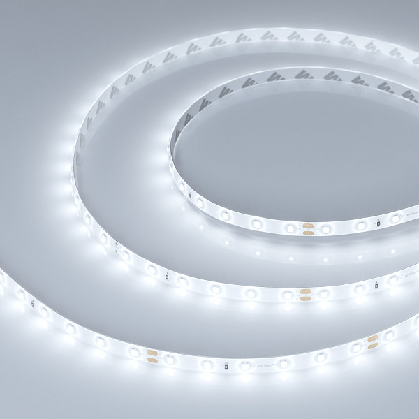 Светодиодная лента герметичная RTW-SE-A60-8mm 24V White6000 (4.8 W/m, IP65, 2835, 5m) (Arlight, 4.8 Вт/м, IP65) Lednikoff