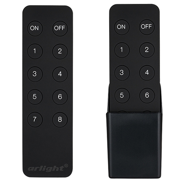 Пульт SR-2833K8 Black (диммер 8 зон) (Arlight, IP20 Пластик, 3 года) Lednikoff