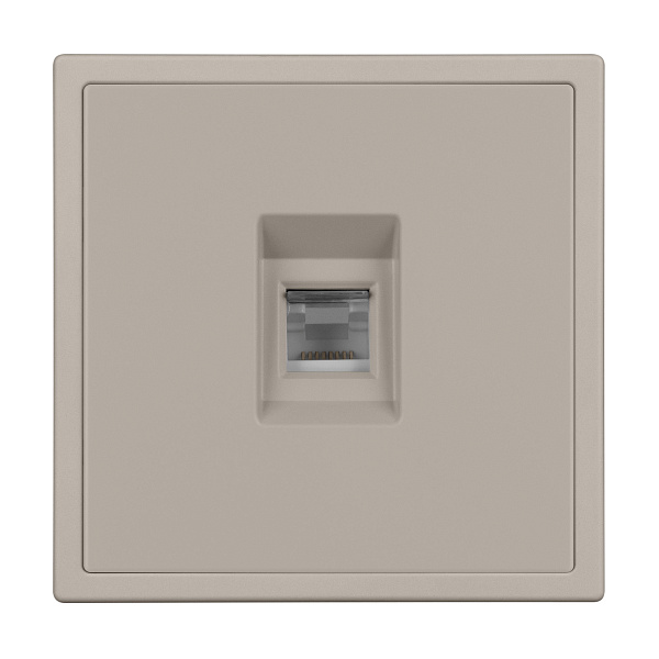 ARL NOBE Розетка компьютерная софт-тач кашемир SCT-MPC1-SFPL-CA (RJ-45, CAT6) (Arlight, -) Lednikoff