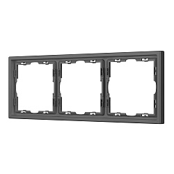 Рамка пластиковая FRM-NOBE-SFPL-3-GR (Arlight, Серый базальт)