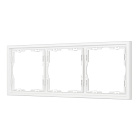 Рамка пластиковая FRM-NOBE-SFPL-3-WH (Arlight, Белый кварц) Lednikoff