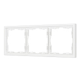 Рамка пластиковая FRM-NOBE-SFPL-3-WH (Arlight, Белый кварц)