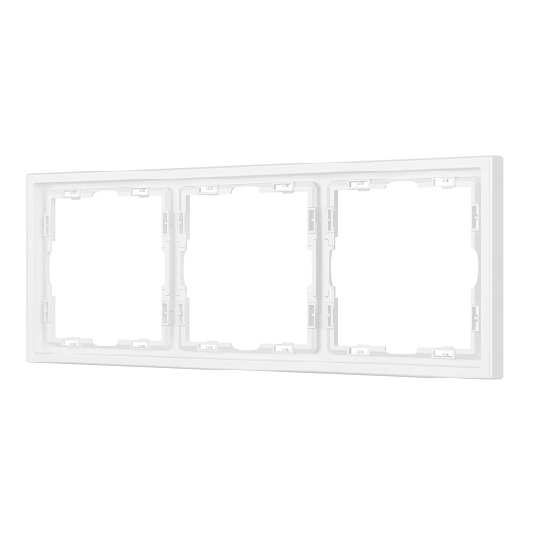 Рамка пластиковая FRM-NOBE-SFPL-3-WH (Arlight, Белый кварц) Lednikoff