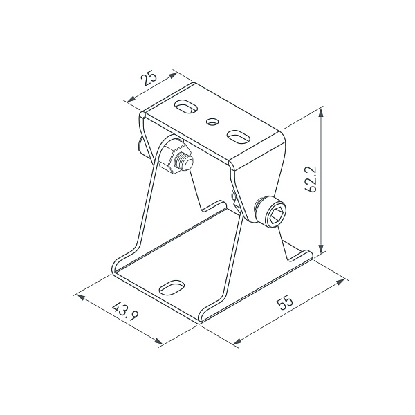 Держатель SL-LINE поворотный (Arlight, Металл) Lednikoff