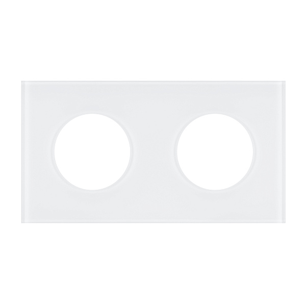 Рамка стеклянная FRM-GLARE-GC-2-WH (Arlight, -) Lednikoff