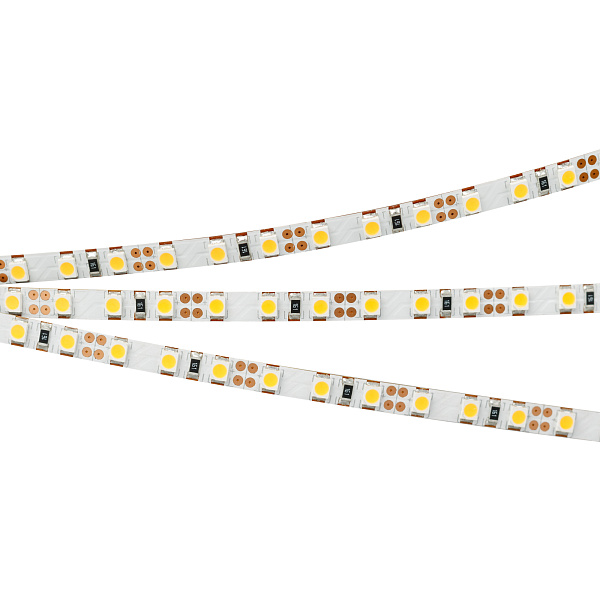Светодиодная лента RT-A120-5mm 12V Cool 8K (9.6 W/m, IP20, 2835, 5m) (Arlight, 9.6 Вт/м, IP20) Lednikoff