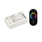 Контроллер ARL-OVAL-RGBW Black (5-24V, 4x4A, ПДУ Овал, RF) (Arlight, IP20 Пластик, 3 года)