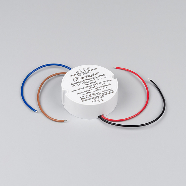 Блок питания ARJ-SP-42800-PFC-TRIAC-R (36W, 27-42V, 800mA) (Arlight, IP44 Пластик, 5 лет) Lednikoff
