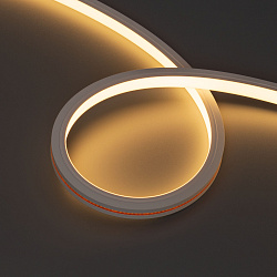 Светодиодная лента герметичная MOONLIGHT-TOP-X320-13x12mm 24V Warm3000 (5 W/m, IP67, sauna, 15m, wire x2) (Arlight, Вывод вниз, 3 года)