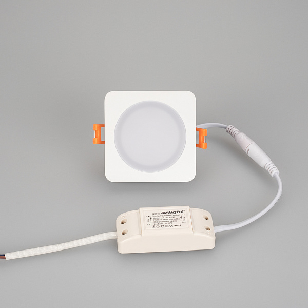 Светодиодная панель LTD-80x80SOL-5W Warm White 3000K (Arlight, IP44 Пластик, 3 года) Lednikoff