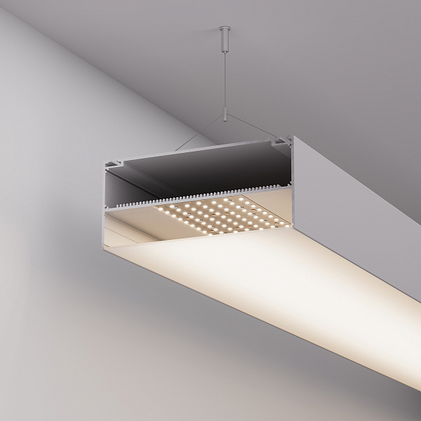 Профиль с экраном ARH-POWER-W180-2000 ANOD (Arlight, Алюминий) Lednikoff