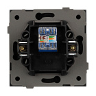 Механизм компьютерной розетки SCT-TENDO-MPC1-PL-GR (RJ-45, CAT6) (Arlight, Графитовый) Lednikoff
