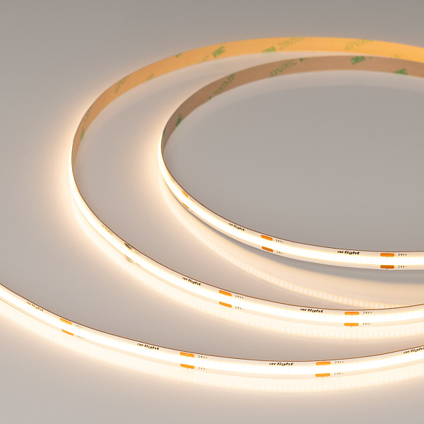 Светодиодная лента COB-X480-8mm 24V Warm2700 (8 W/m, IP20, CSP, 5m) (Arlight, -) Lednikoff