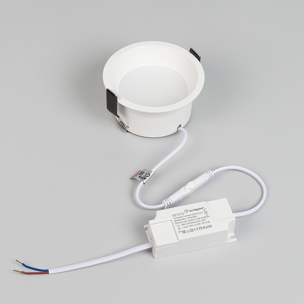 Светильник MS-BREEZE-BUILT-R104-12W Warm3000 (WH, 90 deg, 230V) (Arlight, IP20 Металл, 5 лет) Lednikoff