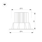 Светильник MS-ATOLL-BUILT-TURN-R94-10W Day4000 (BK, 36 deg, 230V) (Arlight, IP54 Металл, 5 лет) Lednikoff