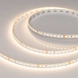 Светодиодная лента RT-A128-8mm 24V Warm3000 (10 W/m, IP20, 5m) (Arlight, высок.эфф.150 лм/Вт)
