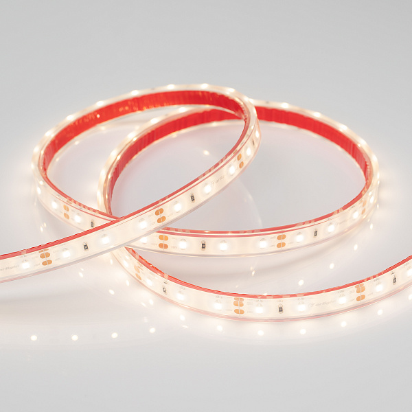 Светодиодная лента RTW 2-5000PGS 12V Warm (3528, 300 LED, LUX) (Arlight, 4.8 Вт/м, IP67) Lednikoff