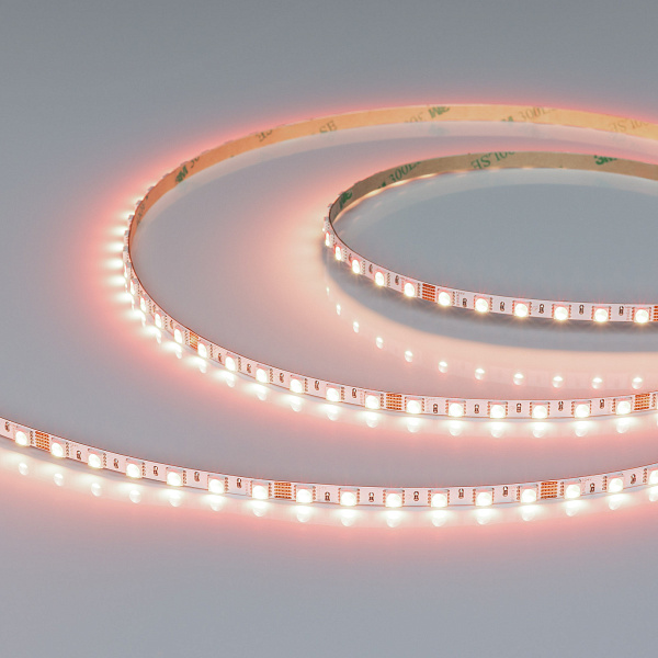 Светодиодная лента RT-H96-5mm 24V RGBW-White-4-in-1 (10 W/m, IP20, 5m) (Arlight, узкая) Lednikoff
