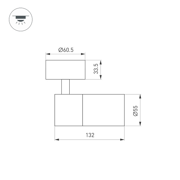 Светильник SP-ARTEMIS-SURFACE-FLAP-R55-12W Warm3000 (WH, 8-80 deg, 230V) (Arlight, IP20 Металл, 5 лет) Lednikoff