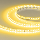 Светодиодная лента RT-A120-8mm 12V Yellow (9.6 W/m, IP20, 2835, 5m) (Arlight, 9.6 Вт/м, IP20) Lednikoff
