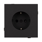 Механизм электрической розетки SCT-TENDO-MEU1-SFPL-BK (230V, 16A) (Arlight, Матовый черный) Lednikoff