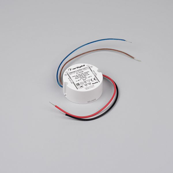 Блок питания ARPJ-SP-40300-PFC-TRIAC-R (12W, 20-40V, 300mA) (Arlight, IP65 Пластик, 5 лет) Lednikoff