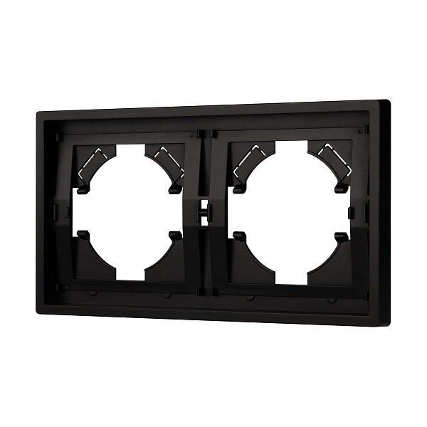 Рамка пластиковая FRM-TENDO-PL-2-BK (Arlight, Черный) Lednikoff