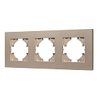 Рамка пластиковая FRM-PERIO-PL-3-GD (Arlight, -) Lednikoff