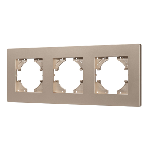 Рамка пластиковая FRM-PERIO-PL-3-GD (Arlight, -) Lednikoff