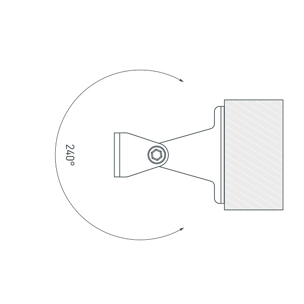 Держатель SL-LINE поворотный (Arlight, Металл) Lednikoff