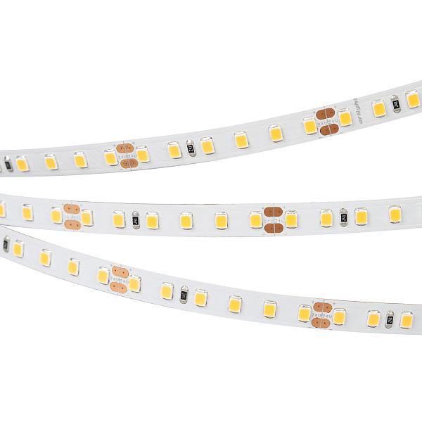 Светодиодная лента RT 2-5000 24V Warm3000 2x (2835, 600 LED, CRI98) (Arlight, 14.4 Вт/м, IP20) Lednikoff