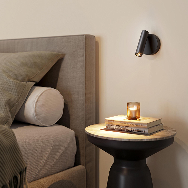 Светильник SP-BED-NB-R90-3W Warm3000 (BK, 20 deg, 230V) (Arlight, IP20 Металл, 3 года) Lednikoff