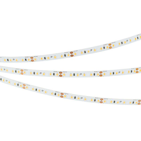 Светодиодная лента RT-A120-8mm 24V Gold (9.6 W/m, IP20, 2835, 5m) (Arlight, -) Lednikoff