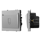 ARL NOBE Выключатель карточный магнитный софт-тач никель SWT-CRD-SFPL-IS (250V, 25A) (Arlight, -) Lednikoff