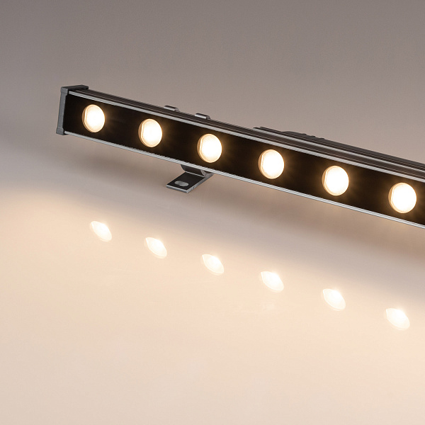 Линейный прожектор AR-LINE-500-9W Warm3000 (GR, 30 deg, 230V) (Arlight, IP65 Металл, 3 года) Lednikoff