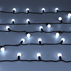 Светодиодная гирлянда ARD-BALL-CLASSIC-D23-20000-BLACK-160LED WHITE (230V, 7W) (Ardecoled, IP65) Lednikoff