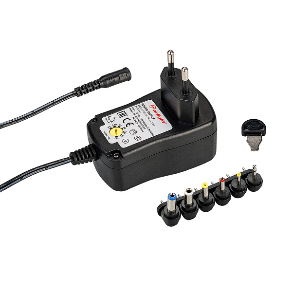Блок питания ARDV-12-ADJ (3-12V, 1A, 12W) (Arlight, Адаптер, 2 года) Lednikoff