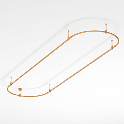 Основание ART-APRIORI-OVAL-ROD-200-3000x1000 (GD) (Arlight, IP20 Металл, 3 года)