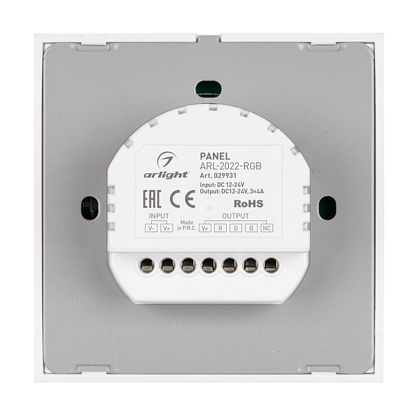 Панель ARL-2022-RGB (12-24V, 3x4A, Sens) (Arlight, IP20 Пластик, 3 года) Lednikoff