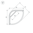 Профиль ARH-KANT-H30-2000 ANOD (Arlight, Алюминий) Lednikoff