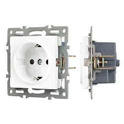 Механизм электрической розетки SCT-MEU1-PL-WH (250V, 16A) (Arlight, -)