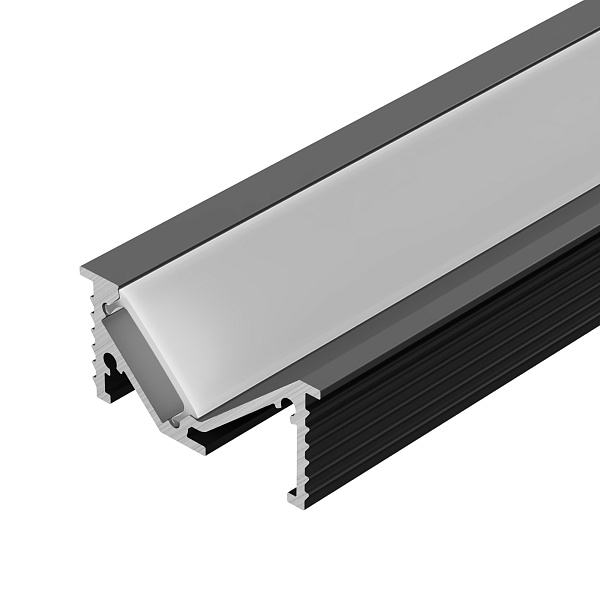 Профиль SL-BEVEL-W32-F-2000 ANOD BLACK (Arlight, Алюминий) Lednikoff